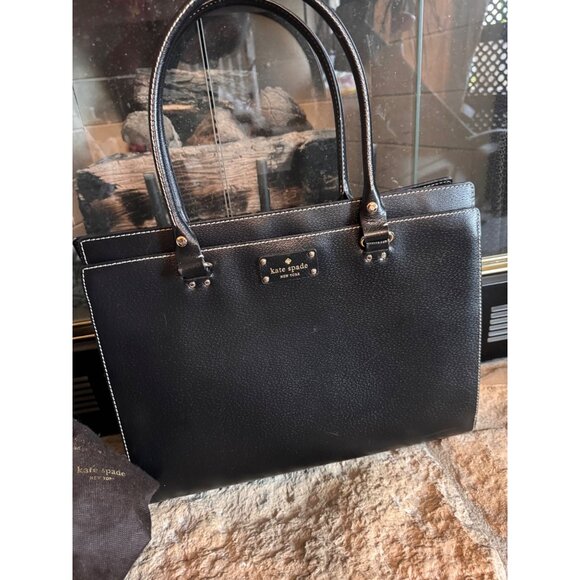 Kate Spade Tote Leather Laptop Bag With Dust Bag Excellent Con - Picture 3 of 8